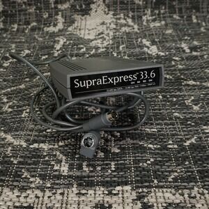 SupraExpress 33.6 External‎ Fax Modem V.42bis Vintage Computer Accessory